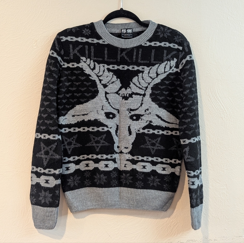 Killstar Baphomet Christmas Sweater